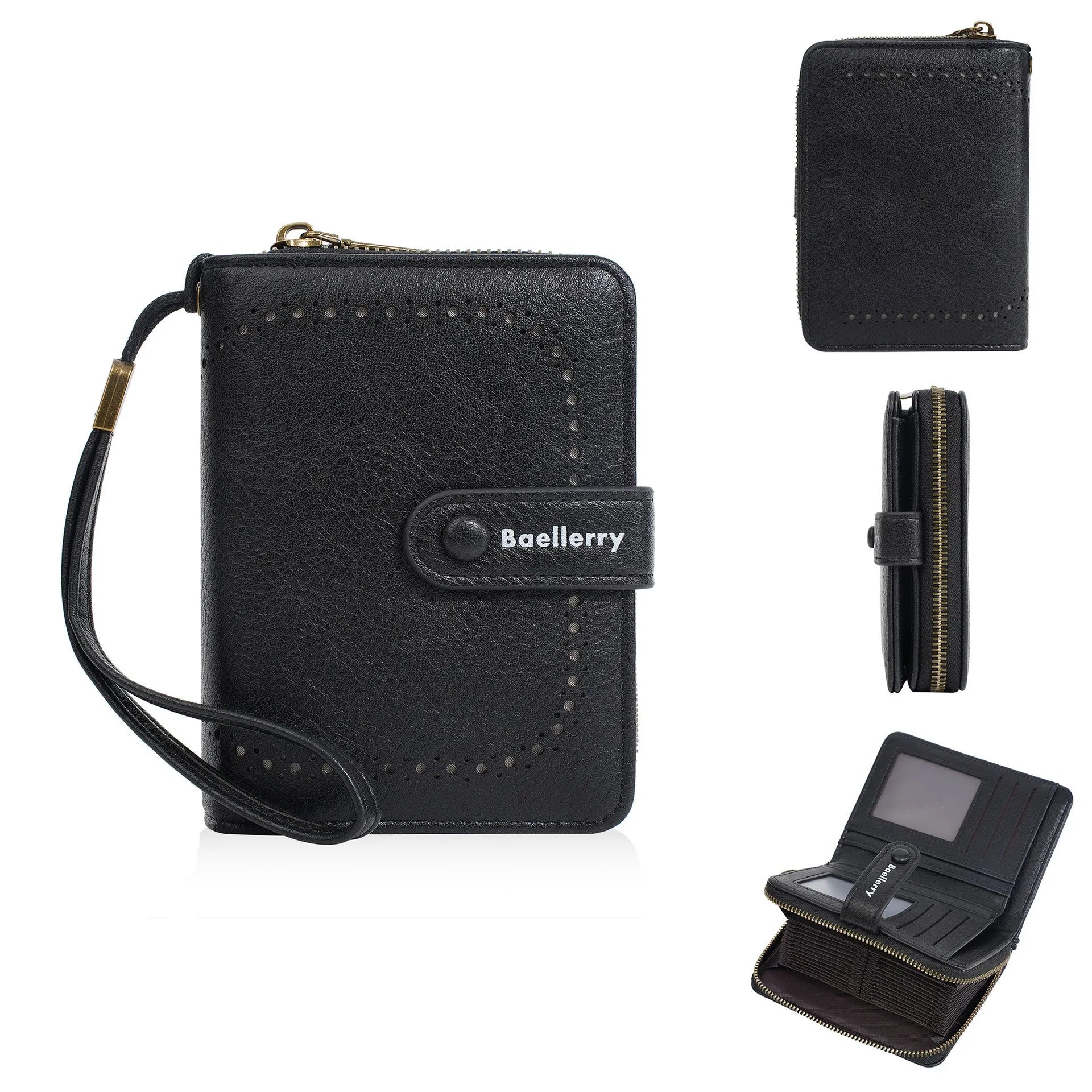Women's PU leather zipper coin purse wallet in eight colour options