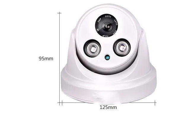 BST-103P infrared dome surveillance camera with 3.6mm lens for indoor night vision monitoring