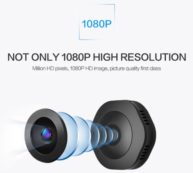 Camerliar mini wearable body camera 1080P round design with magnetic pad and 3M sticker