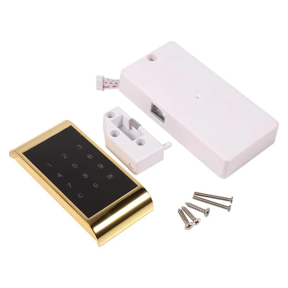 Zinc alloy temporary digital code lock with keypad in silver colour
