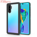 Huawei P30 phone case with wave pattern design in black or grass blue colour