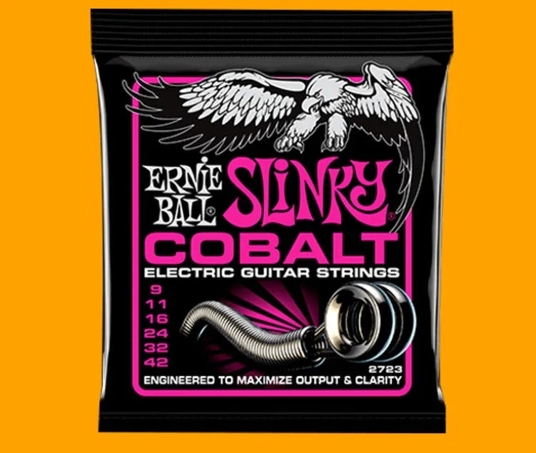 Set of nickel-plated alloy electric bass guitar strings for rock and metal music.