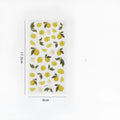 DIY fruit bronzing sticker set showing grape, orange, passion fruit, peach, pineapple, and strawberry designs
