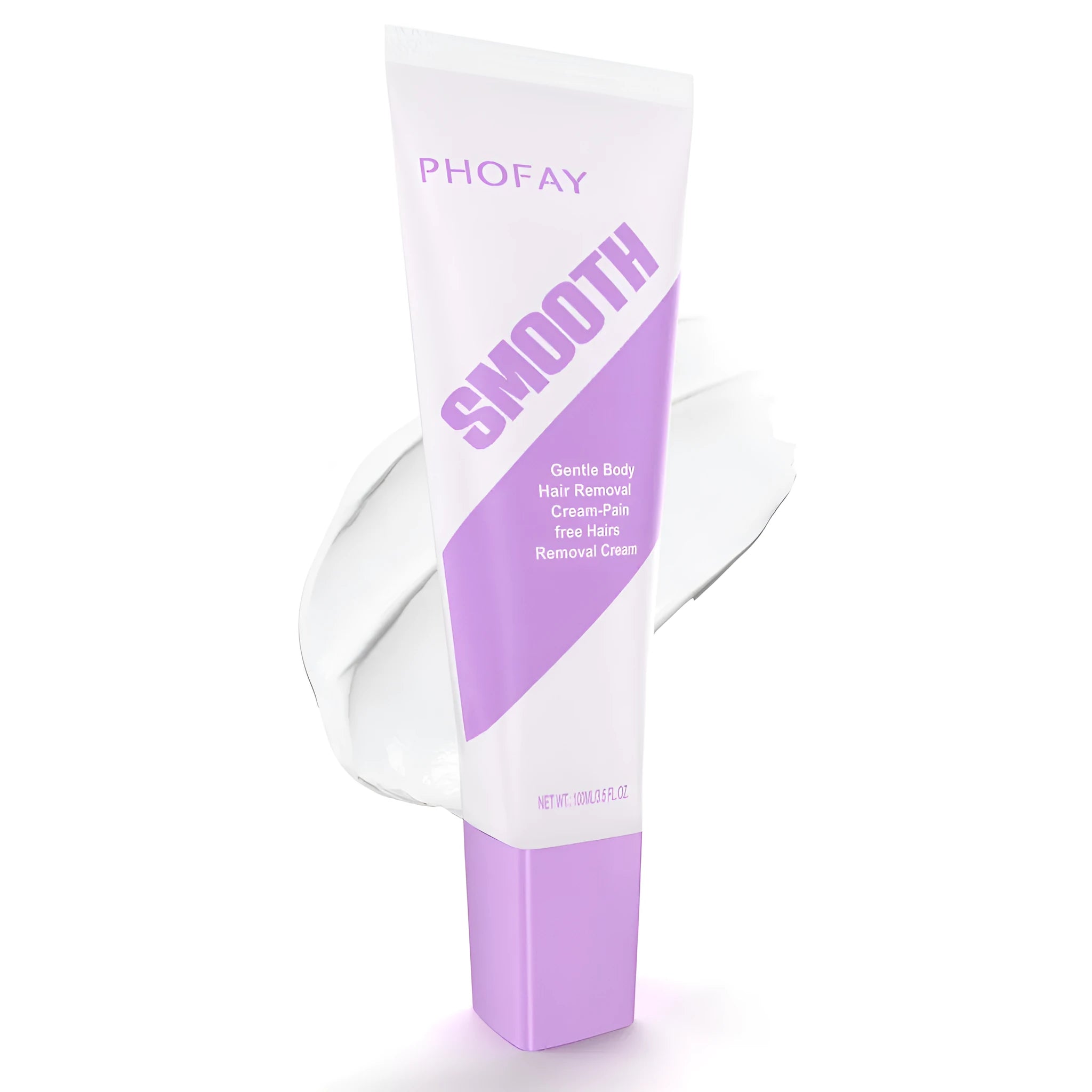 PHOFAY hair removal cream kit with two tubes and plastic scraper tool for pain-free depilatory treatment