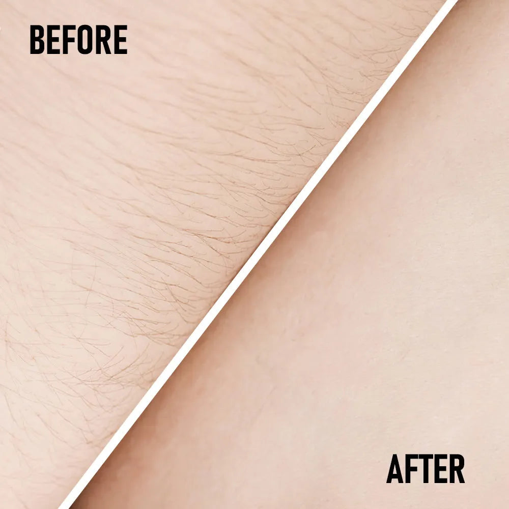 PHOFAY hair removal cream kit with two tubes and plastic scraper tool for pain-free depilatory treatment