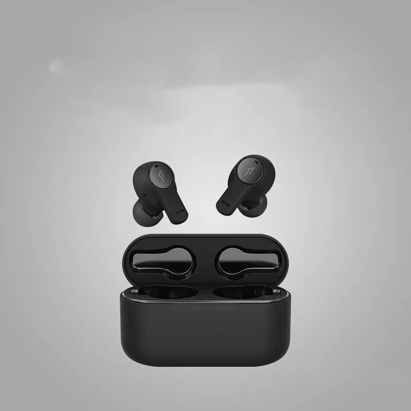 True wireless Bluetooth sports headset in pearl white or magic night black with waterproof design