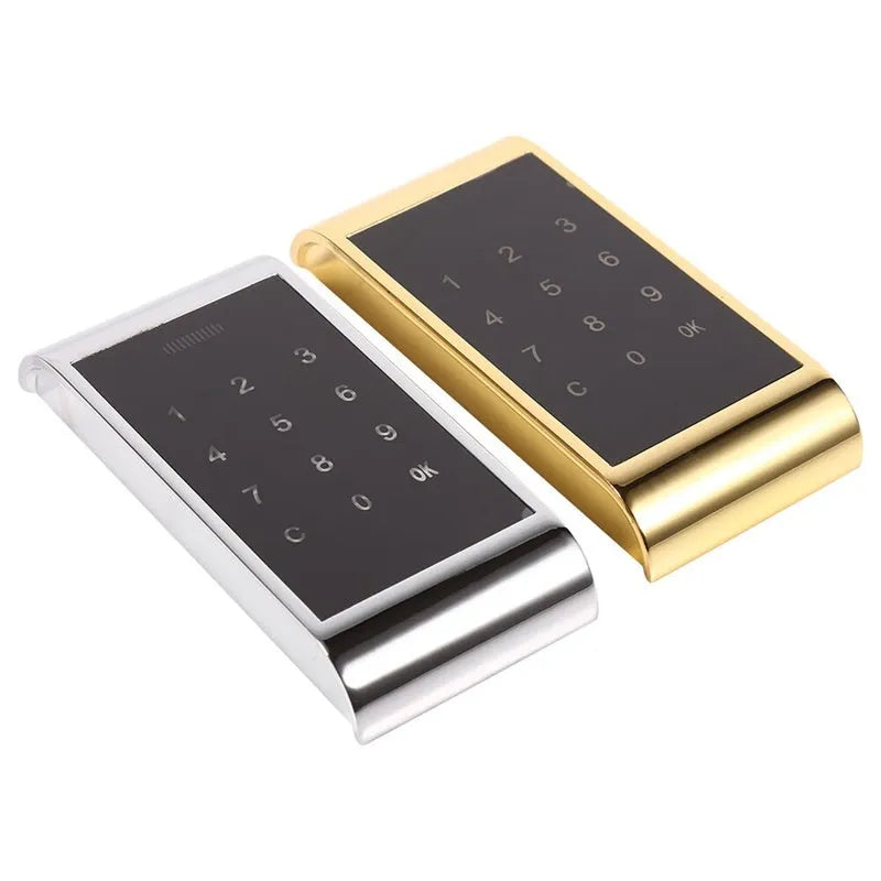 Zinc alloy temporary digital code lock with keypad in silver colour
