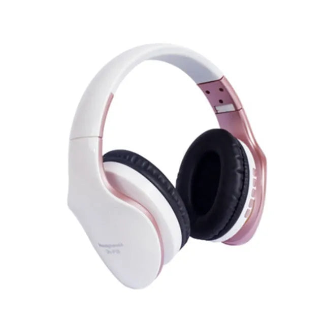 Bluetooth headset over ear wireless earphones with microphone black colour