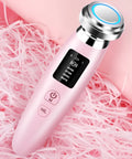 Pink skin rejuvenation instrument for facial cleansing and treatment