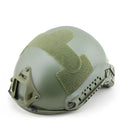 Field sports helmet in ABS plastic with one size design, available in black colour