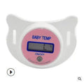 Blue and pink pacifier digital thermometer for baby oral temperature measurement with LCD display