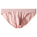 Women's low-waist modal briefs with jacquard ice silk pattern in colourful blue.