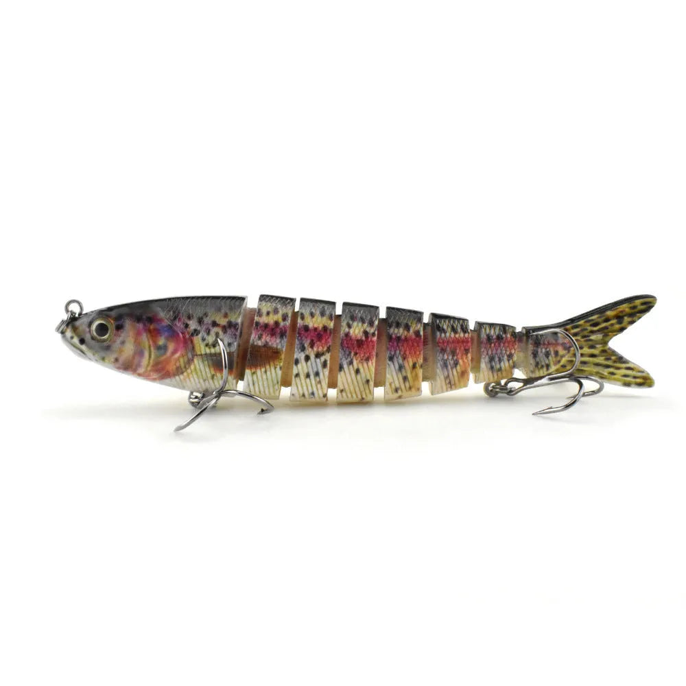Eight Fish brand hard bait fishing lure, 133 mm long, shown in one of its eleven available colour options.