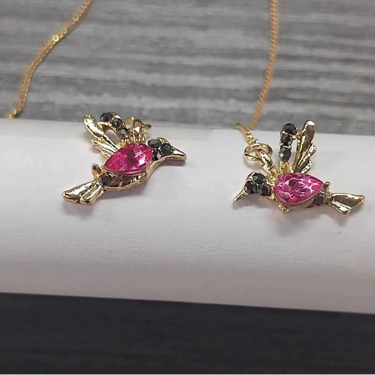 Long style bird hanging earrings with mixed zirconium wings, approximately 20-24cm length