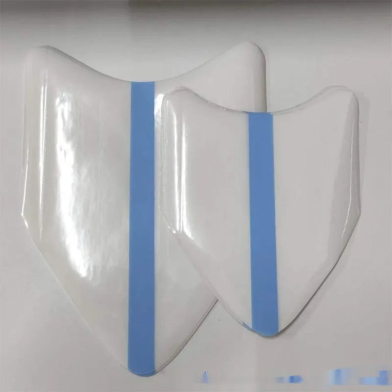 Transparent aircraft-shaped PE film anti-wear patch for inner thigh sweat protection