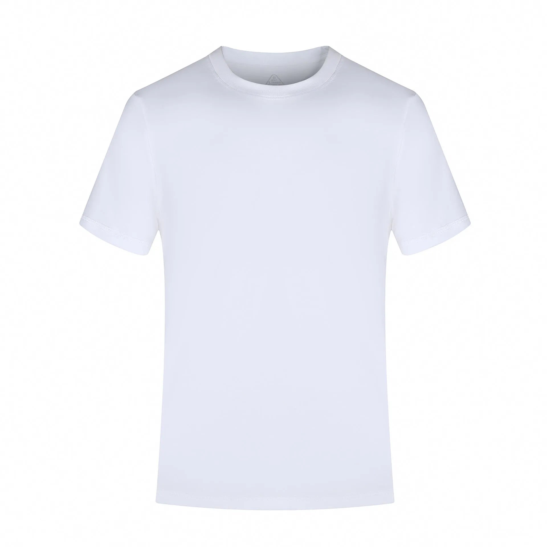 Men's solid colour long-staple cotton short-sleeve t-shirt in black, regular fit pullover style