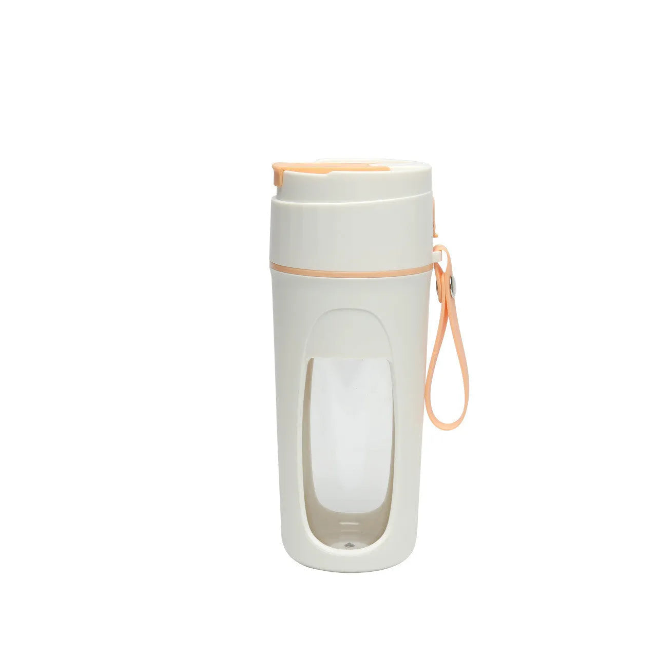 Portable USB blender with glass cup in fresh orange, grass green, or light purple colour