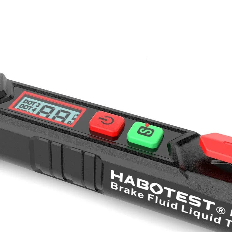 Digital brake fluid tester pen with display screen for automotive maintenance