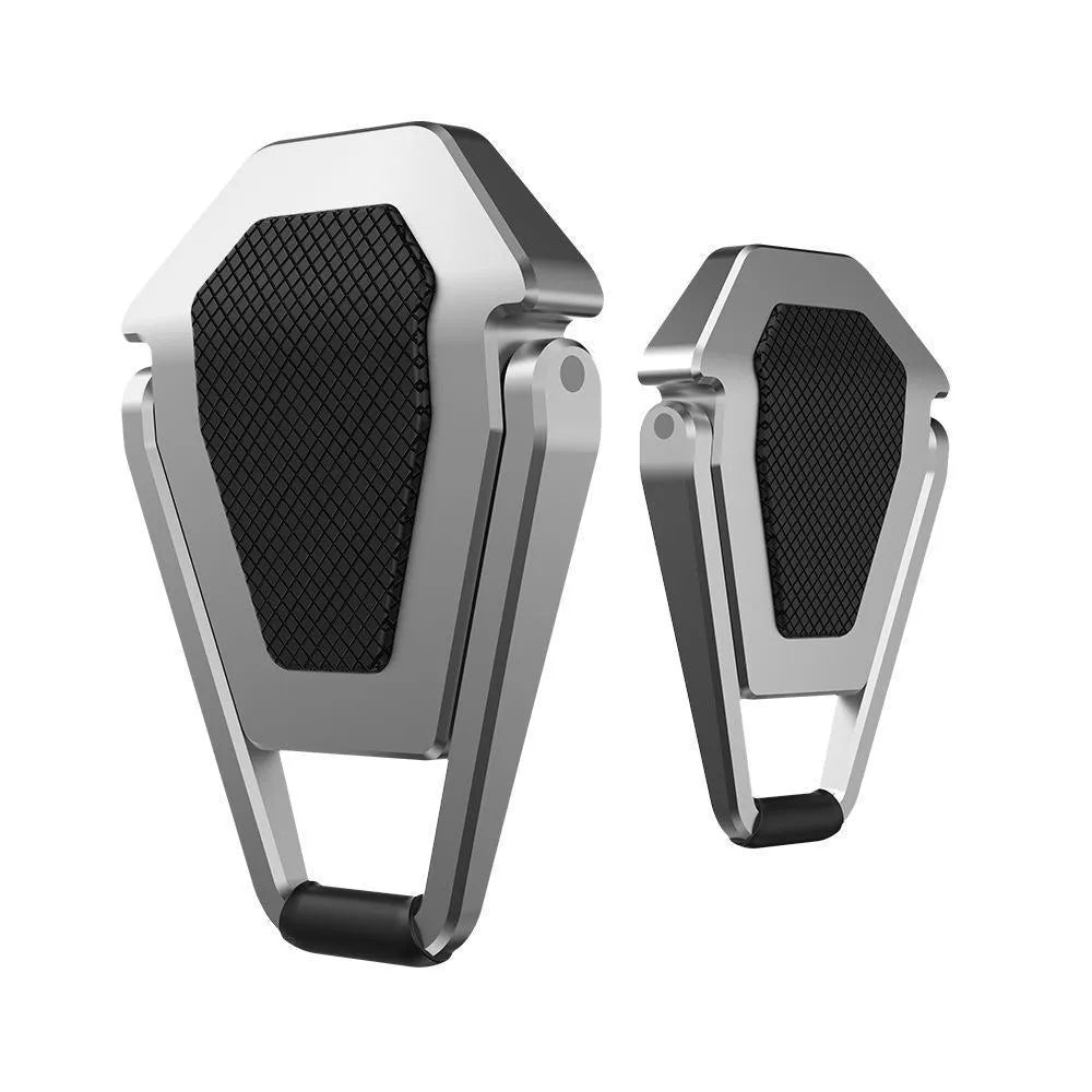 Small foldable aluminium laptop stand bracket with 3M adhesive pads