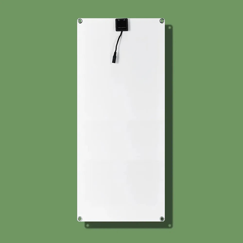 30W semi-flexible solar panel for outdoor USB charging of phones and devices
