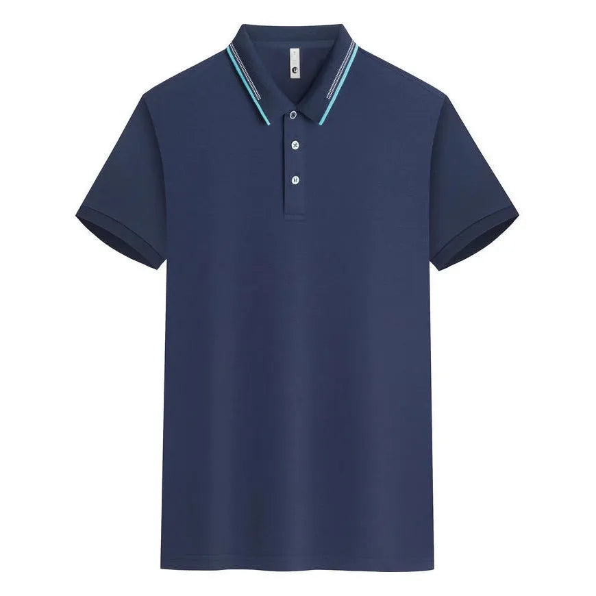 Women's cotton pullover jacket with an asymmetric lapel, shown in a light blue colour.