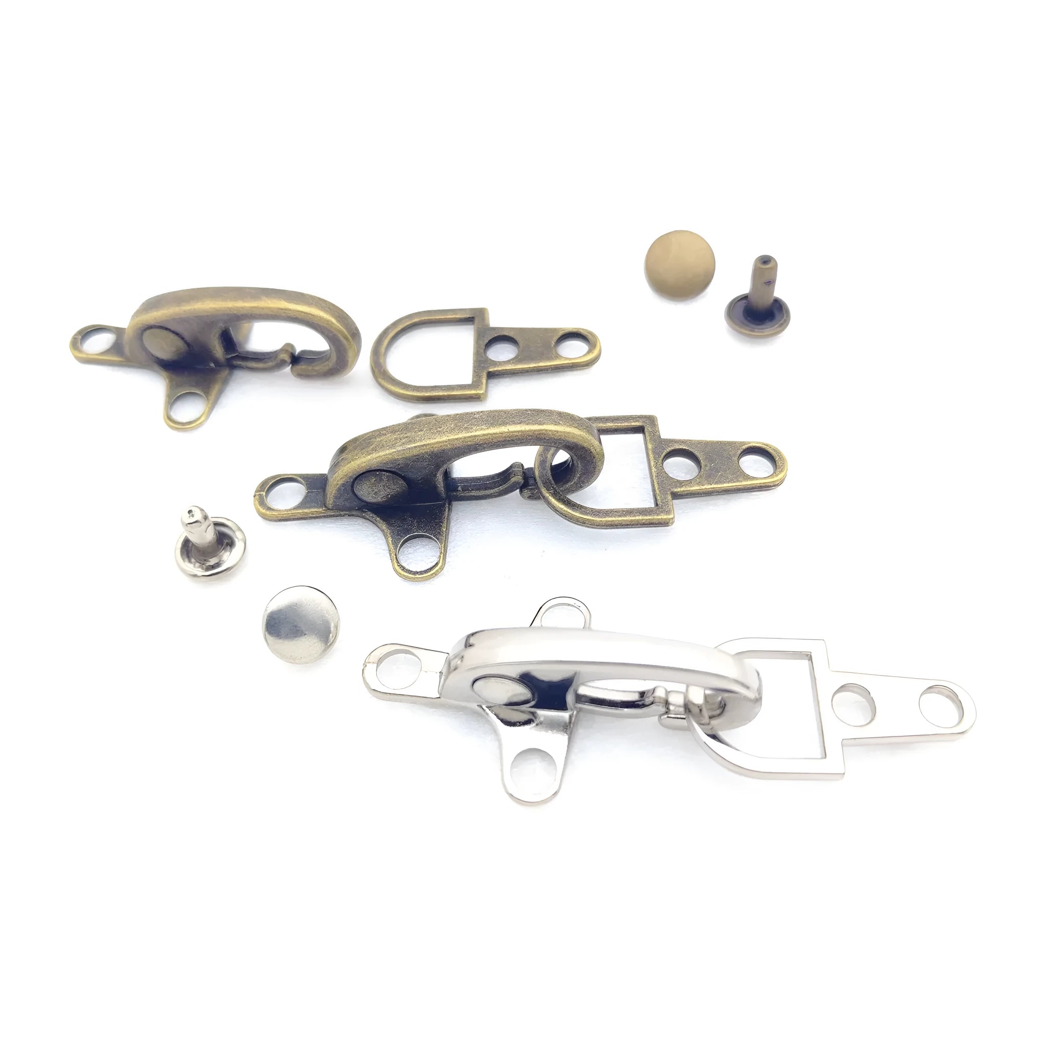 Zinc alloy aircraft-shaped buckle decoration in bronze, gold, gun colour, or silver, measuring 5.85 cm.