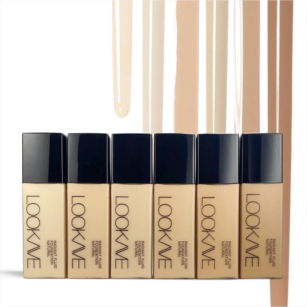 LOOKAVE matte liquid foundation tube with waterproof, brightening and concealer properties