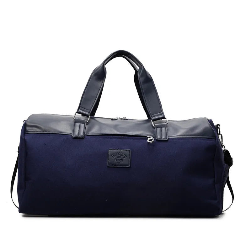Large black Oxford cloth messenger bag with a 36-55 litre capacity and breathable lining
