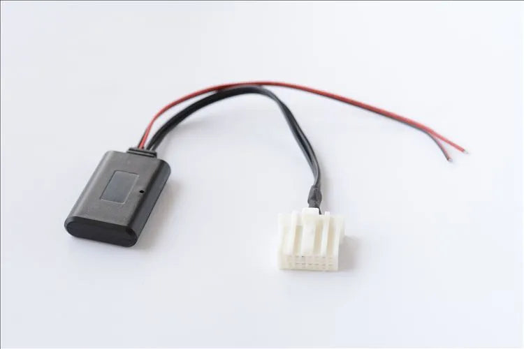 Black JieRui Bluetooth 5.0 audio adapter cable for Mazda 3, Mazda 6, and other compatible 2006+ models.