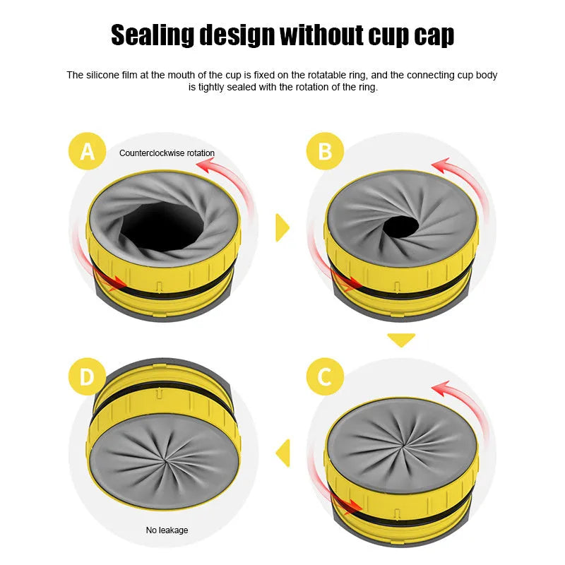 Double wall insulated travel tumbler with twist seal showing cartoon patterns and straw