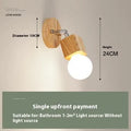 Mirror cabinet LED wall lamp with 24cm diameter and single head design