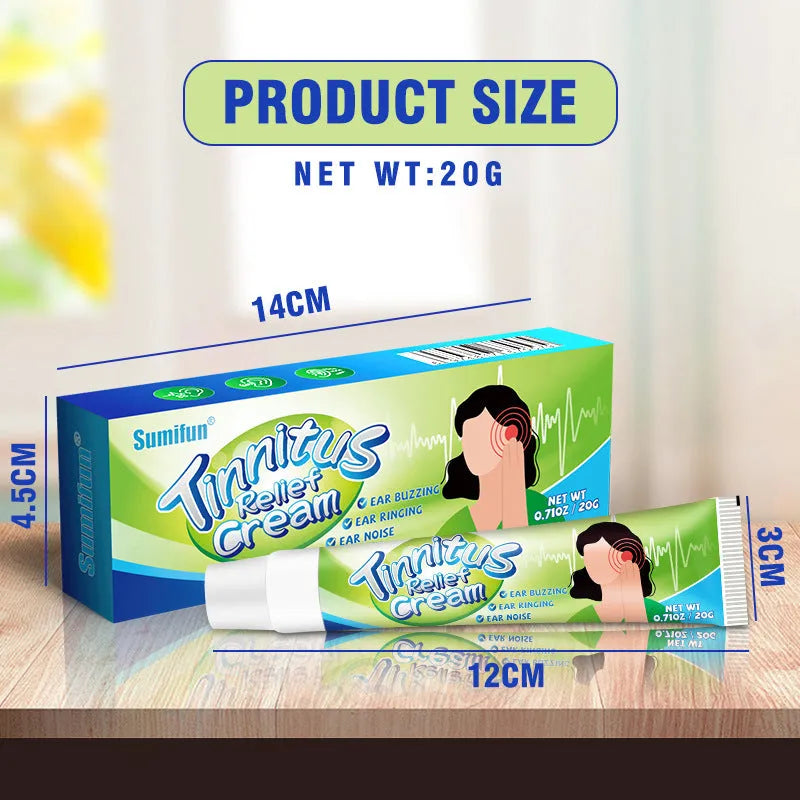 White and green box containing a 20g tube of Ear Kang Cream for external ear application.