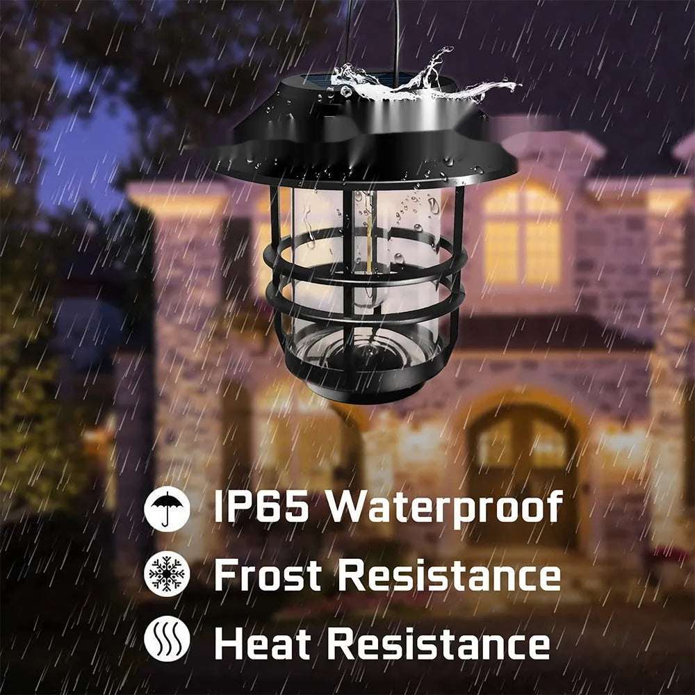 5W solar wall lamp outdoor waterproof retro copper rust colour inductive switch 150x170mm