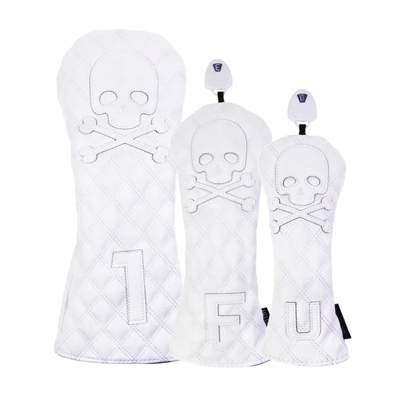 Black and white golf waterproof wooden pole protective cover made from PU material