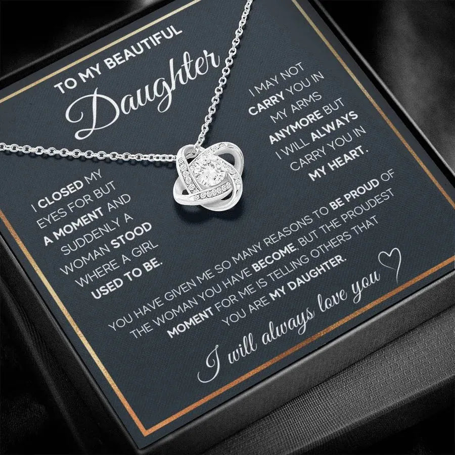 Silver metal four-leaf clover hollow jeweled pendant clavicle chain necklace