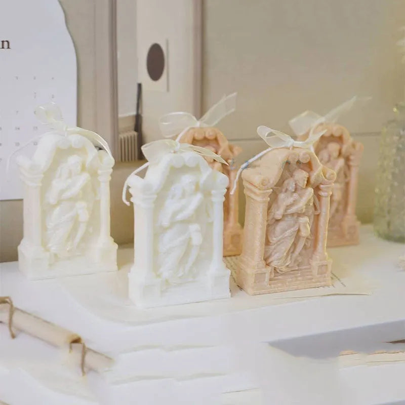 Flexible silicone mould for creating detailed couple angel figures for baking and crafts