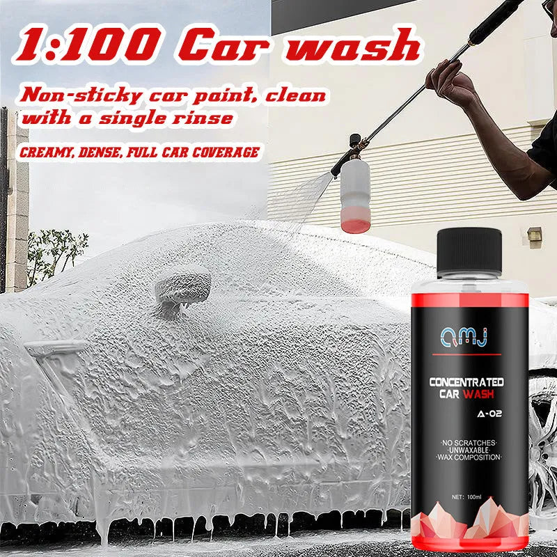100ml bottle of super concentrated car foam cleaner for decontamination and polishing