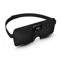 Black smart sleep aid eye mask with EMS massage feature