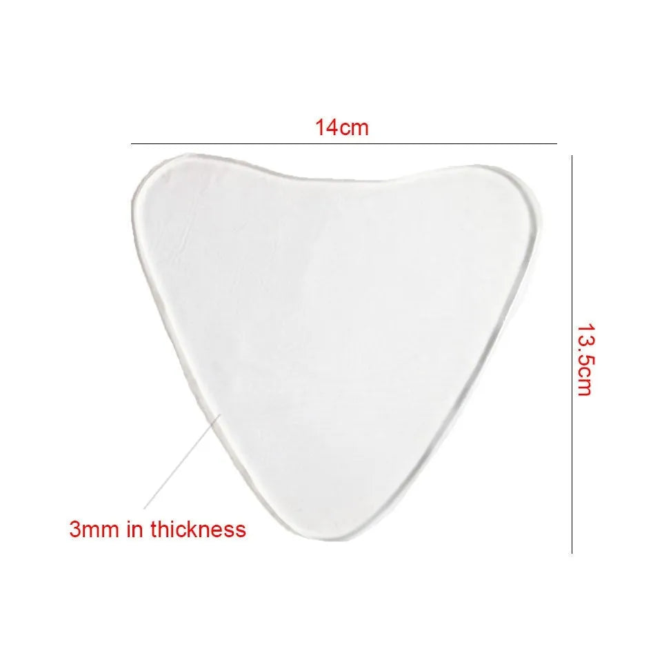 Anti-wrinkle pad invisible transparent silica gel patch in neck sticker shape on skin