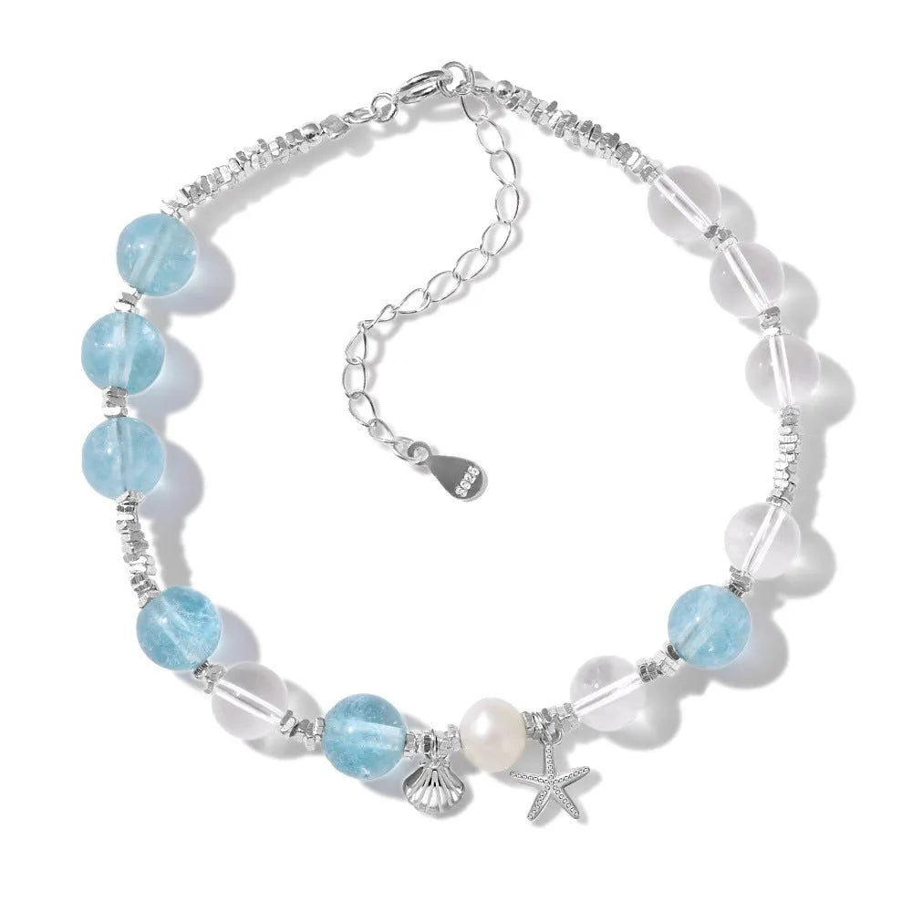 S925 sterling silver bracelet for women electroplated silver geometric design
