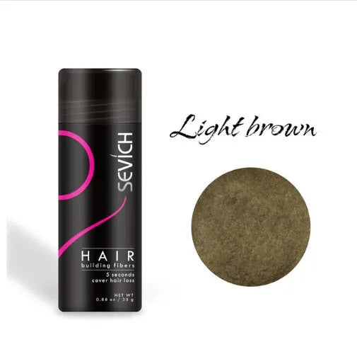 12g hair building fiber refill jar in dark brown for thinning hair loss concealer