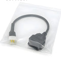OBD to 6 pin Delphi motorcycle adapter cable, 33cm length, 12-24V