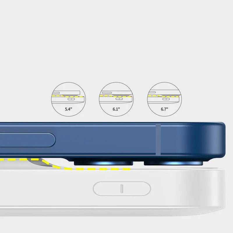 MagSafe magnetic wireless power bank 10000mAh with LCD display in white plastic shell