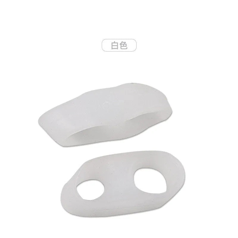 Little thumb valgus split toe separator double ring small toe straightener SEBS material skin colour white