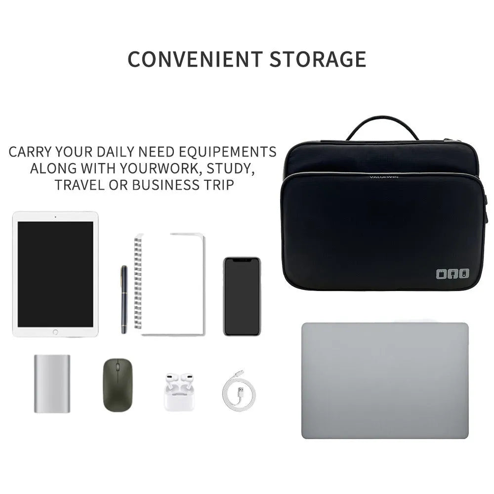 Grey three-layer travel storage bag with 20L capacity for business travel organisation