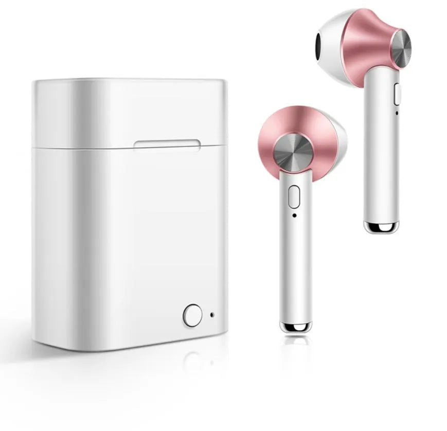 Sports Bluetooth wireless headset in five metallic colours with earbuds
