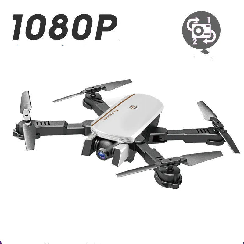 4K HD professional remote control quadcopter in black with one-key return and headless mode