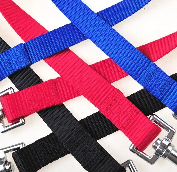 Double dog lead coupler nylon non-scalable 45 cm black blue purple red sizes S M L