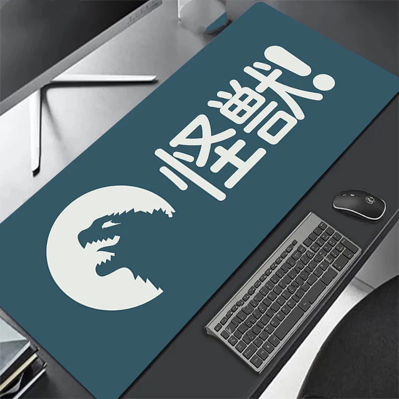 Solid colour extra long overlock mouse pad with environmentally friendly rubber base and cloth top, multiple sizes available
