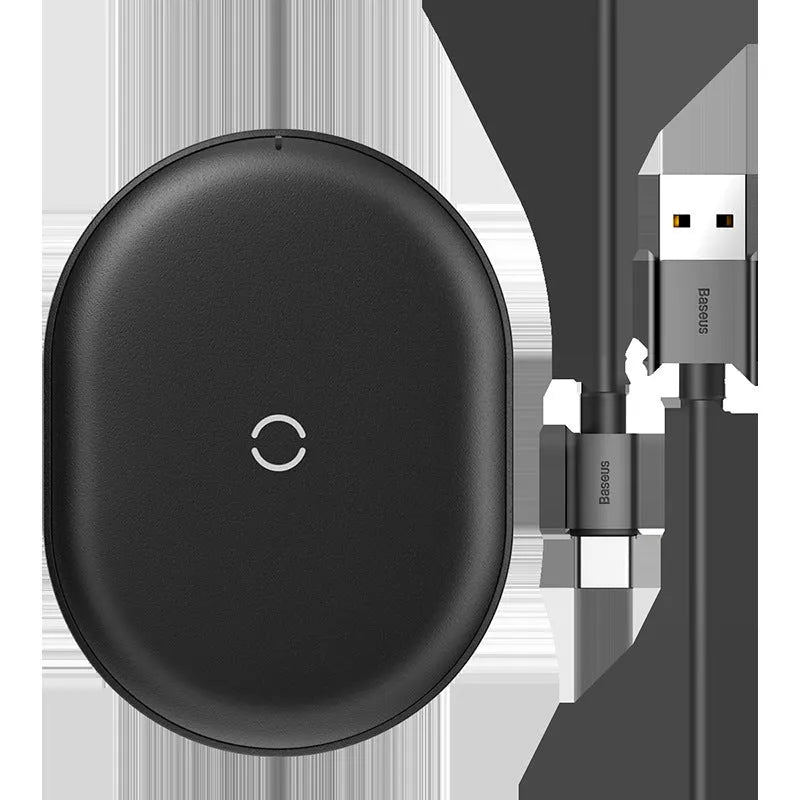 Baseus Rough Wireless Charging Pad in black or white with Type-C port